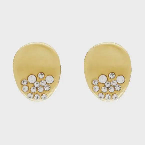 Audrey IN:STORE Organic Molecule Oorbel Goud Verguld