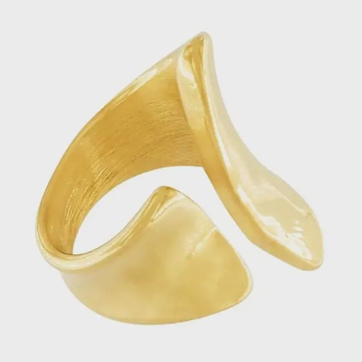 Courage Glow Statement Ring 18K Goud Verguld, Size: S