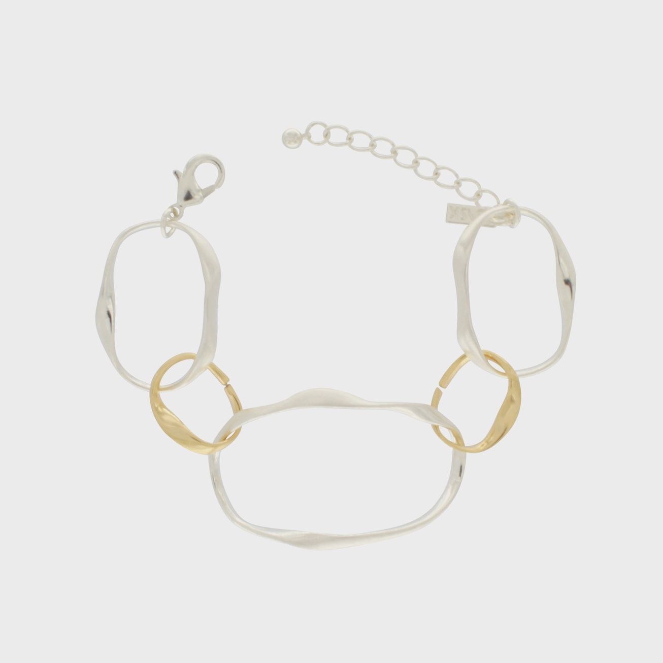 Elysian IN:STORE 2-tone Oragnic Armband Zilver Plating