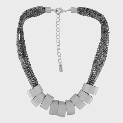 IN:STORE Multi Collier Zilverkleurige Plating