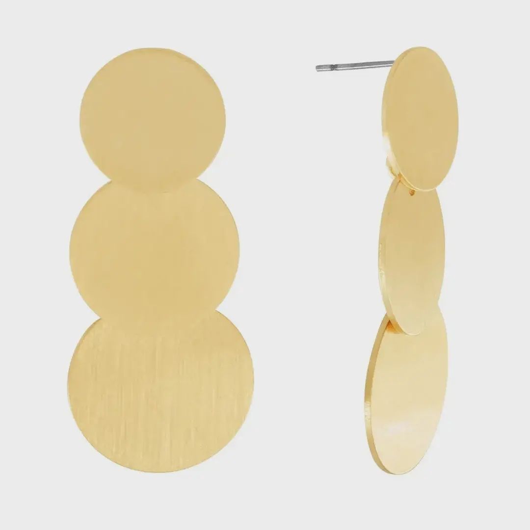 Theia Multi Dot Oorbellen Goud Verguld