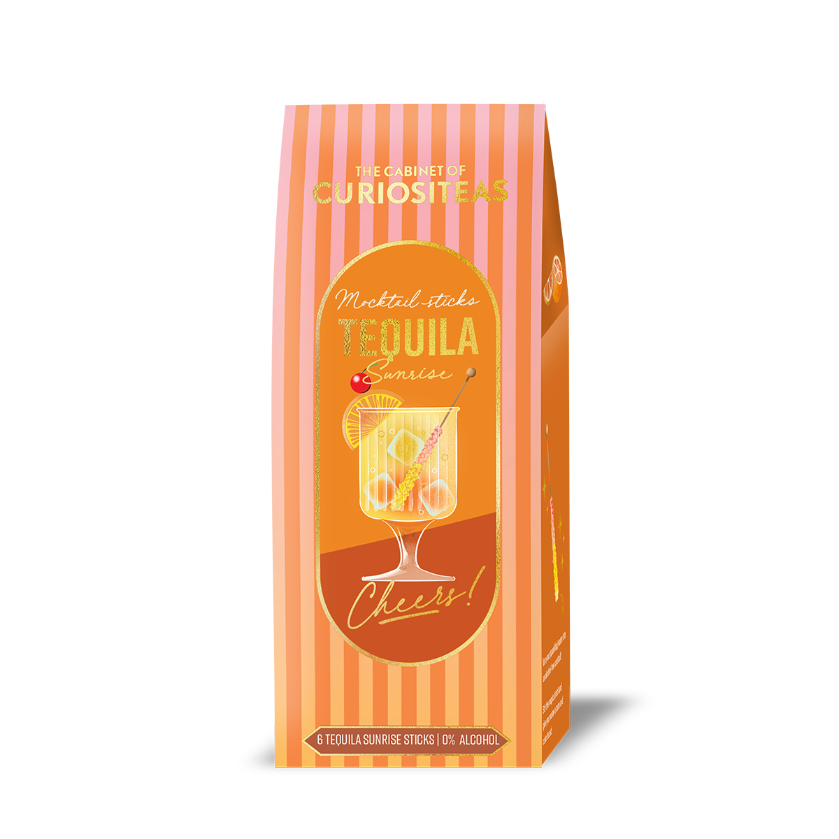 Tequilla Sunrise Mocktail Sticks