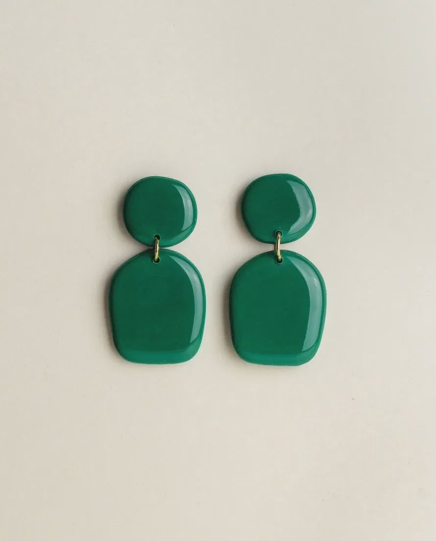 Earrings Nina - Emerald