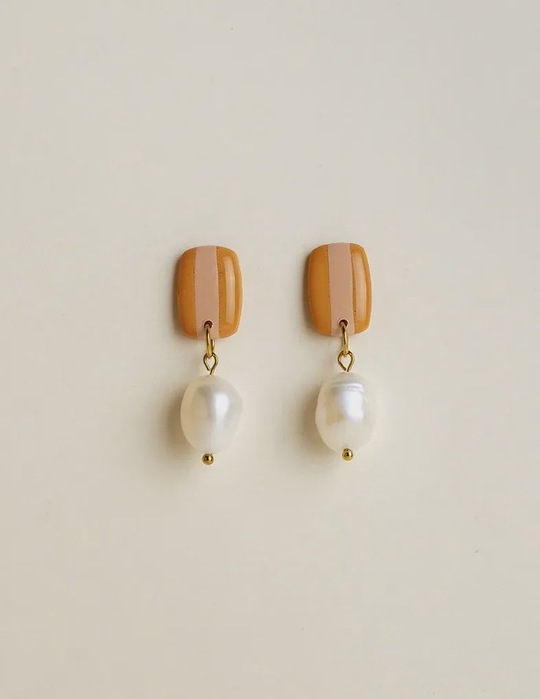 Earrings Isabella - Marigold / Blush