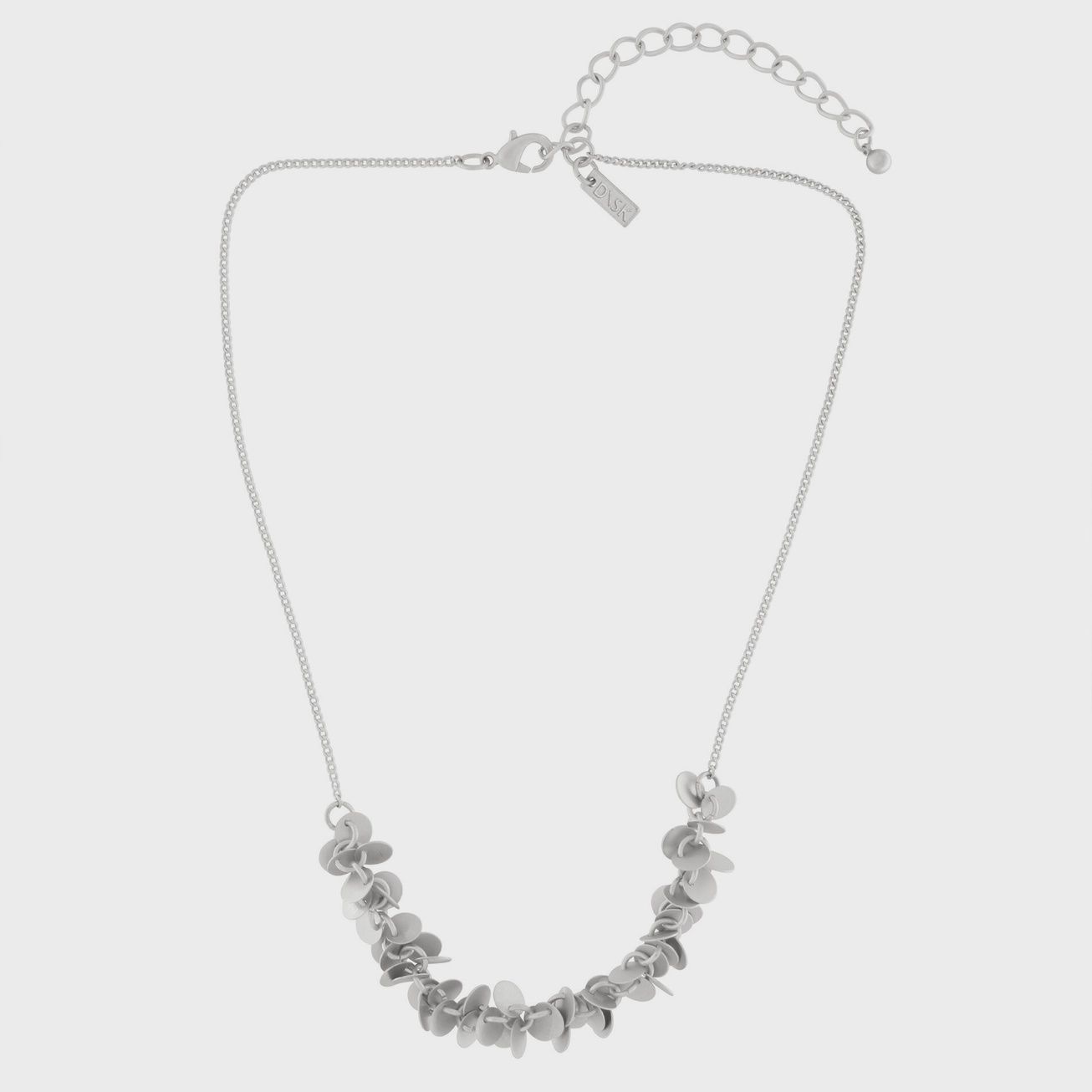 Theia Mini Bouquet Necklace Silver Plated