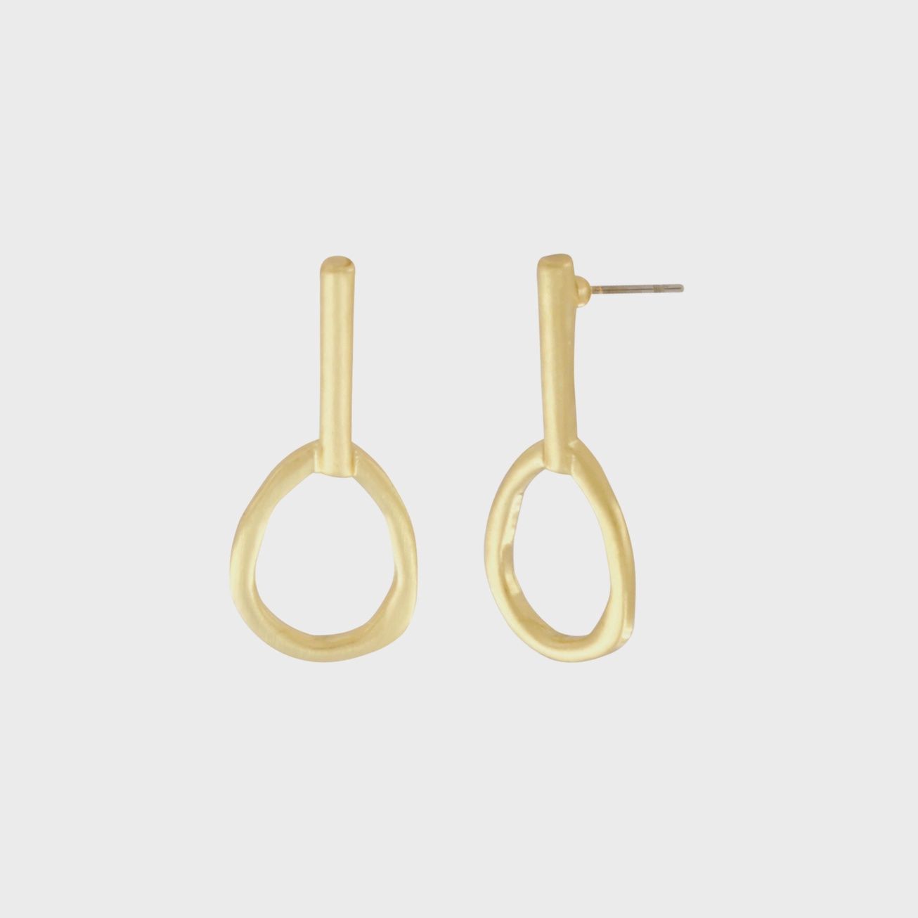 Elysian IN:STORE Open Oorbellen Goud Verguld