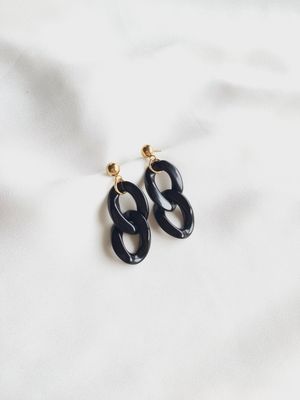 Earring Vintage Black