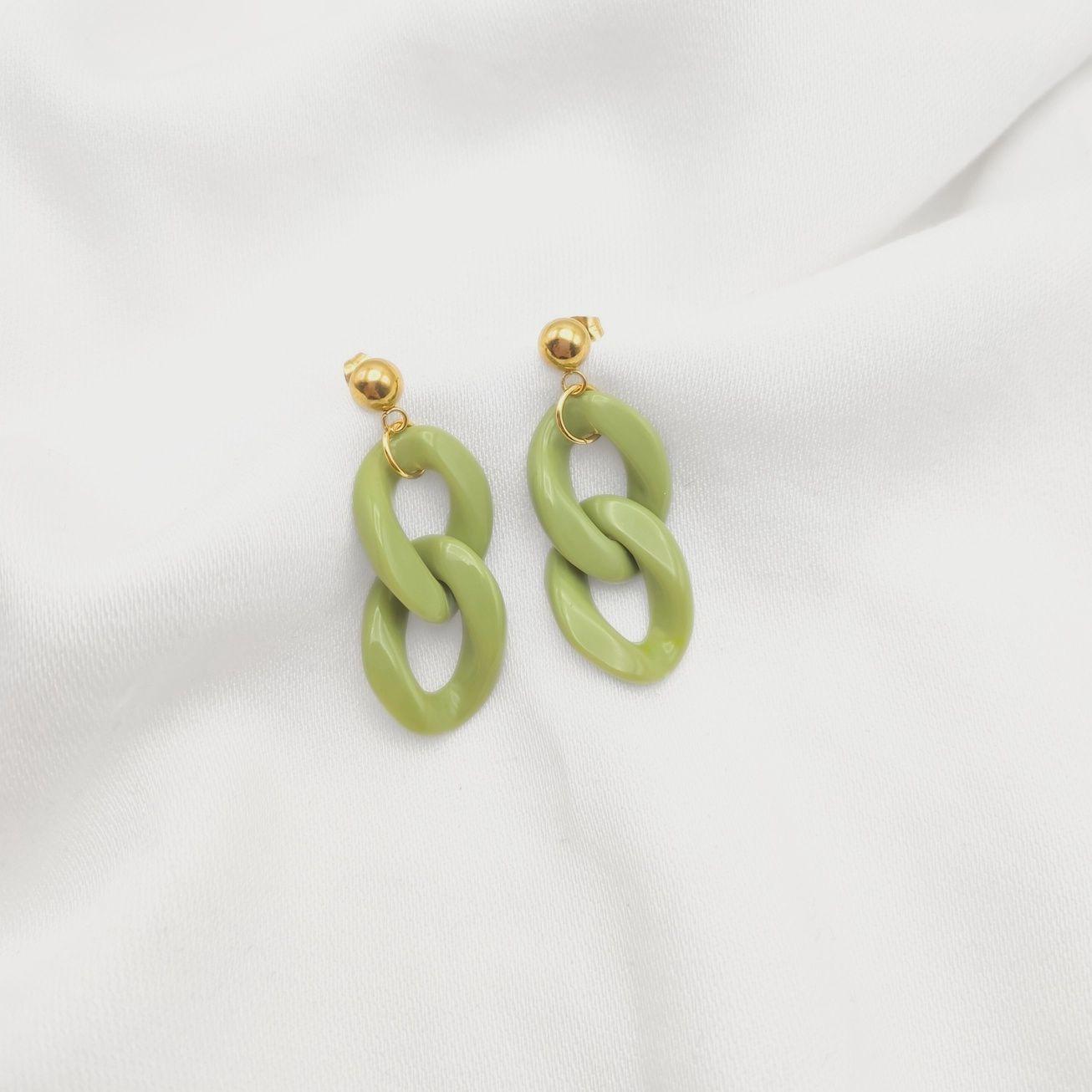 Earring Vintage Khaki Green
