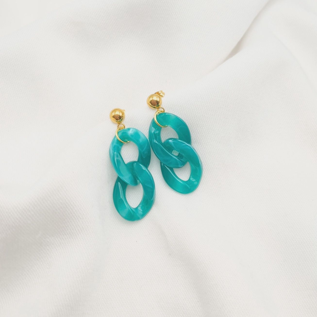 Earring Vintage Lagoon Blue