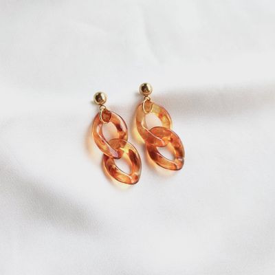 Earring Vintage Tortoise