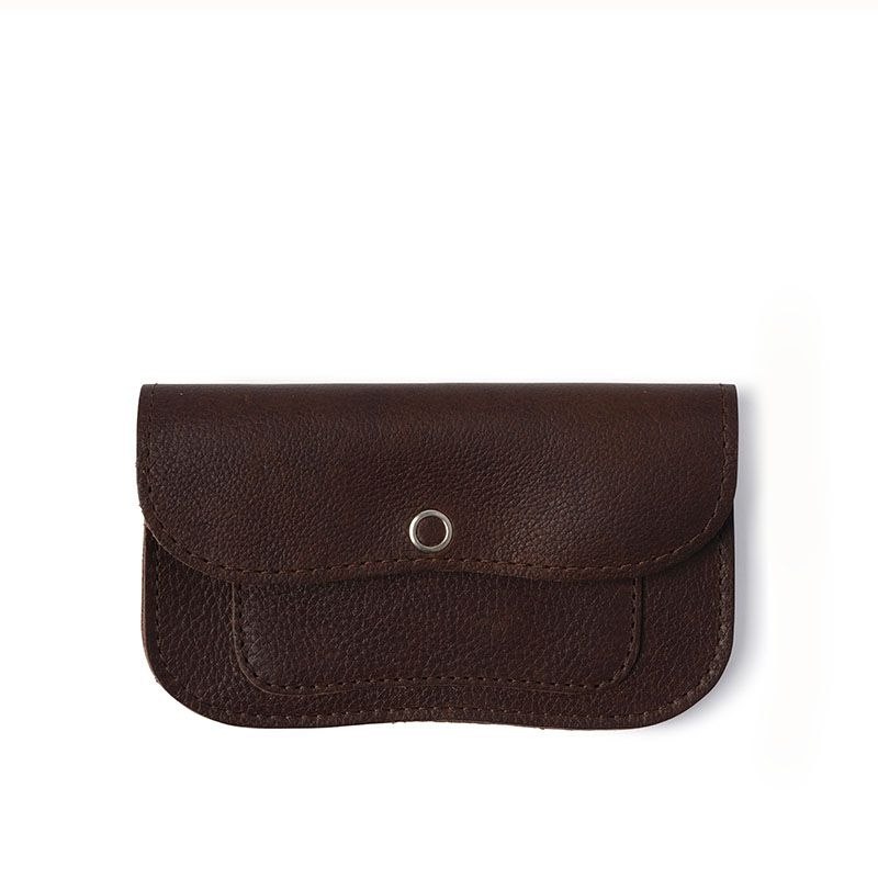Keecie Wallet | Cat Chase Small | Dark Brown Used Look