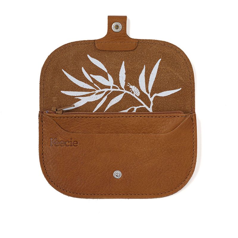 Keecie Wallet | Bless You | Cognac Used Look