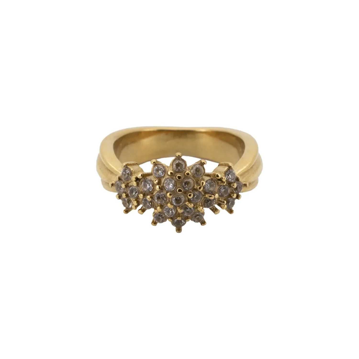 Ring Small Stones - Clear, Size: 17.25