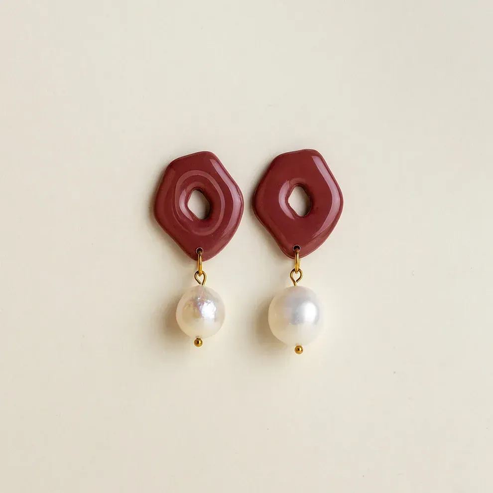 Earrings Juul - Mauve