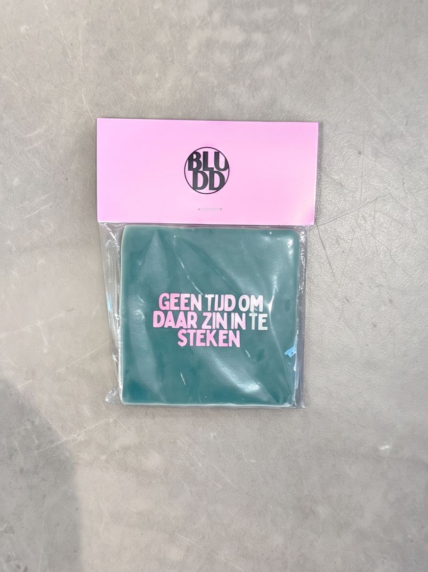 Tegel Geen Tijd Om Daar Zin In Te Steken - Groen/Holografisch