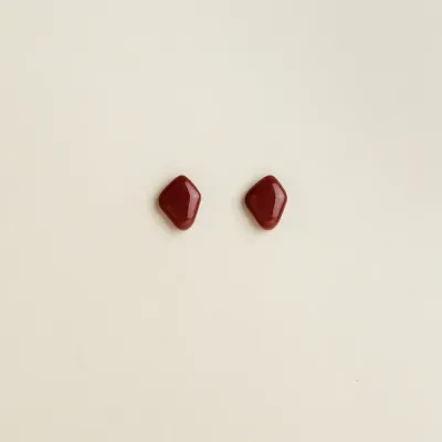 Earrings Liva - Burgundy