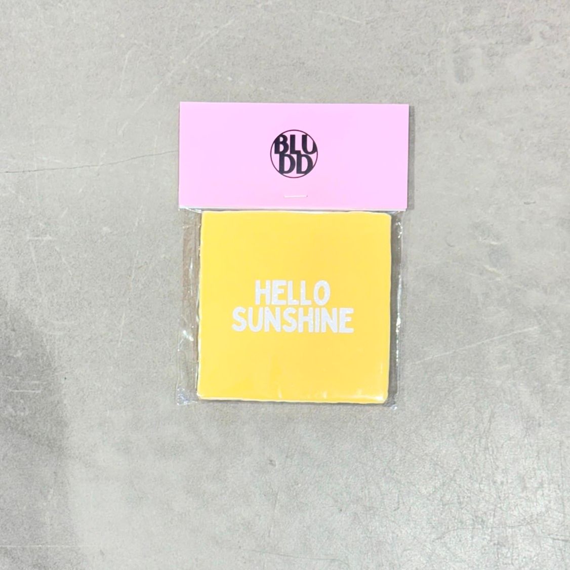 Tegel Hello Sunshine - Geel/Wit Glitter