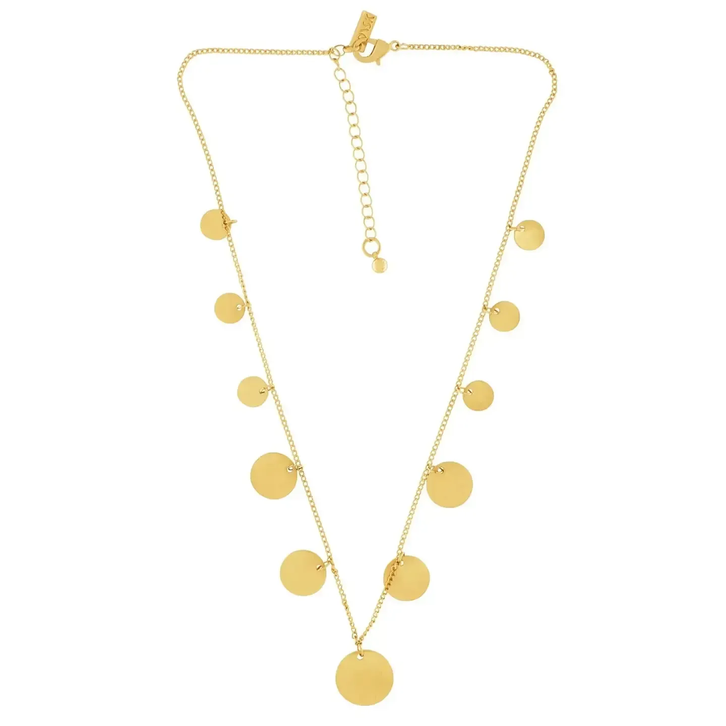 Theia Dots Necklace Gold Plated