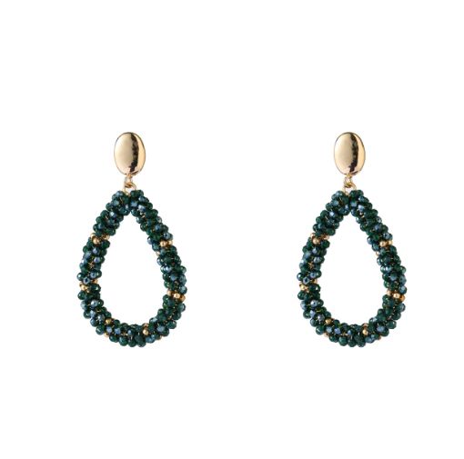 Drop Dangle - Dark Green