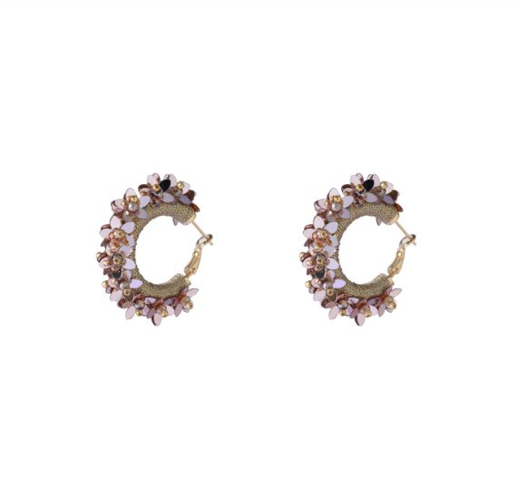 Flower Hoop - Champagne