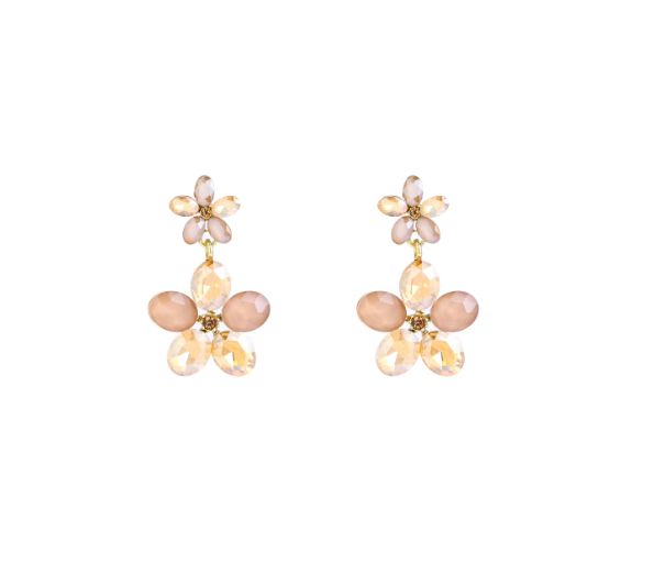 Double Flower - Beige Mix
