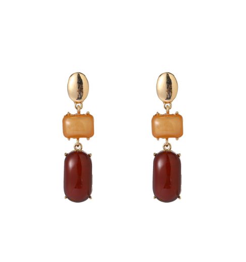 Square Stone Dangle - Mix