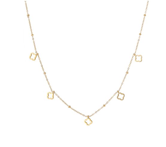 Fine Open Clovers Necklace