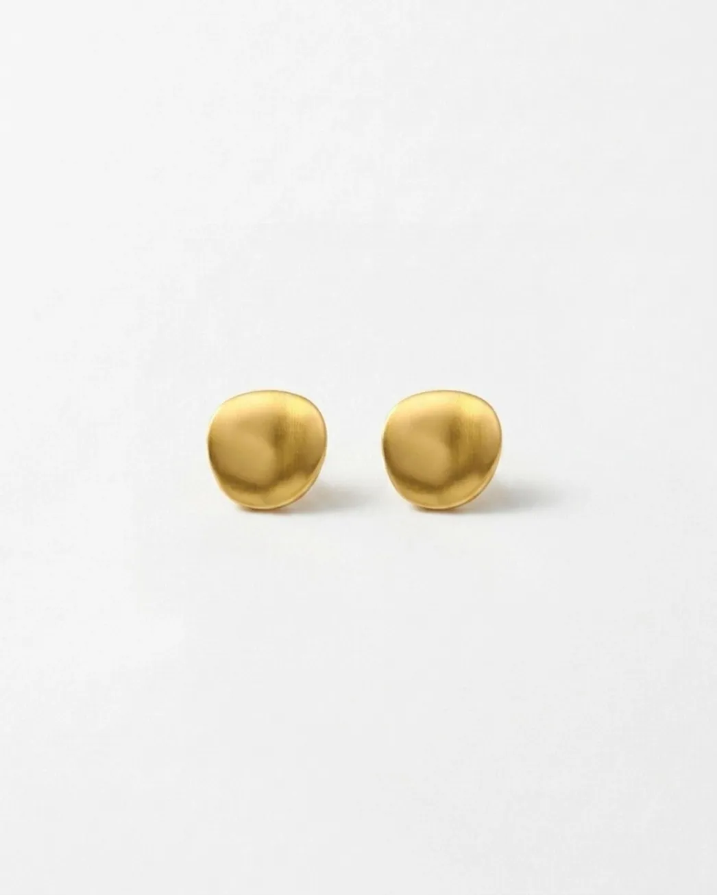 Tove Earrings Matt Gold