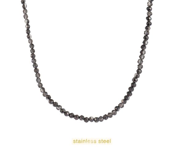 Beads Necklace 4mm - Black