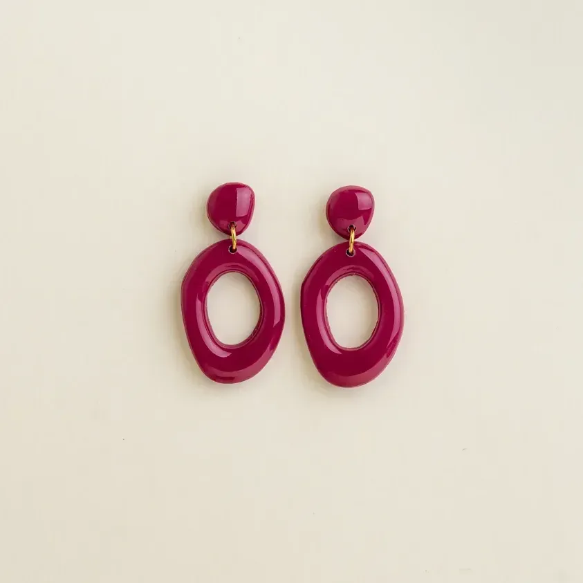 Earrings Elin - Berry
