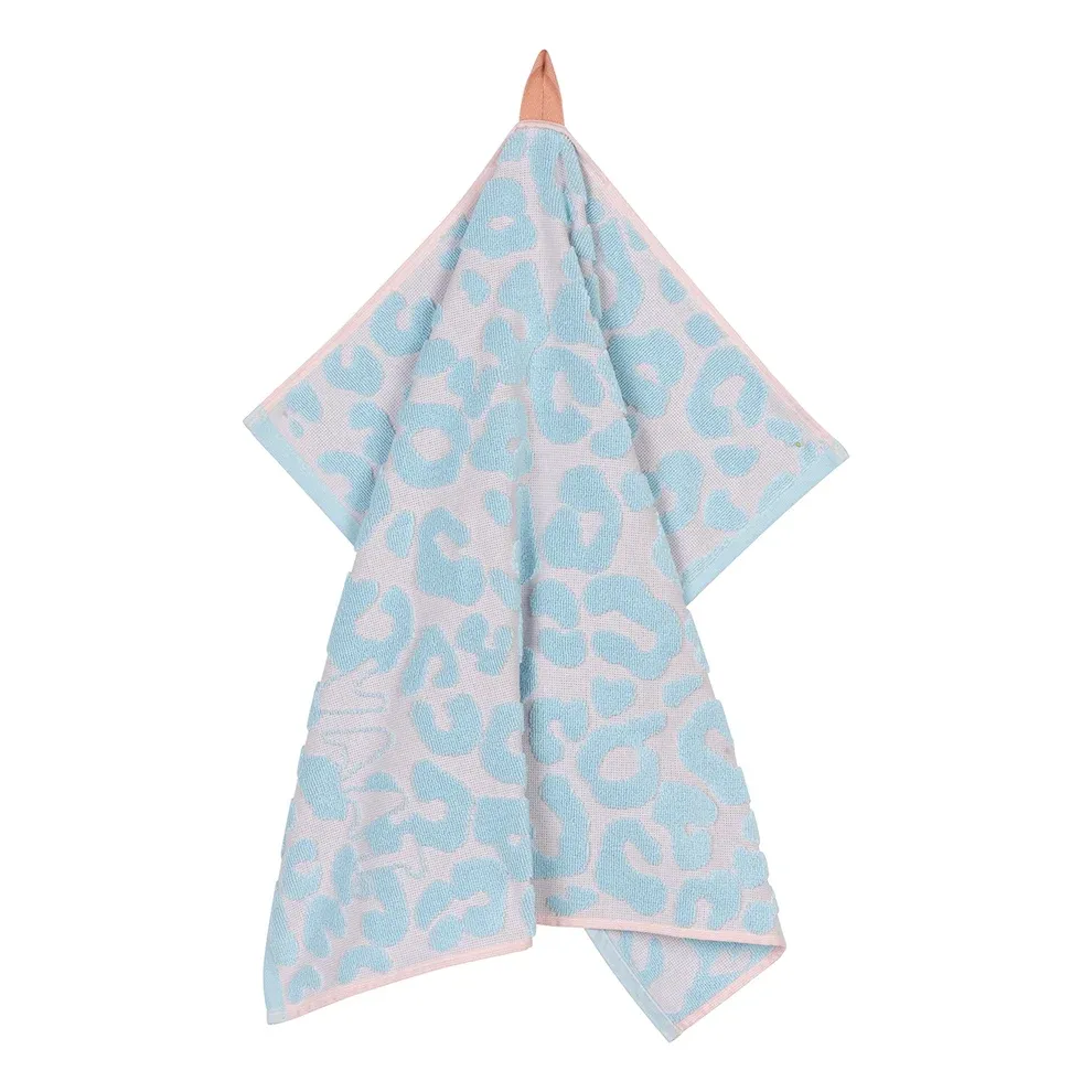 Keukenhanddoek | I Love Leopard | Pastel