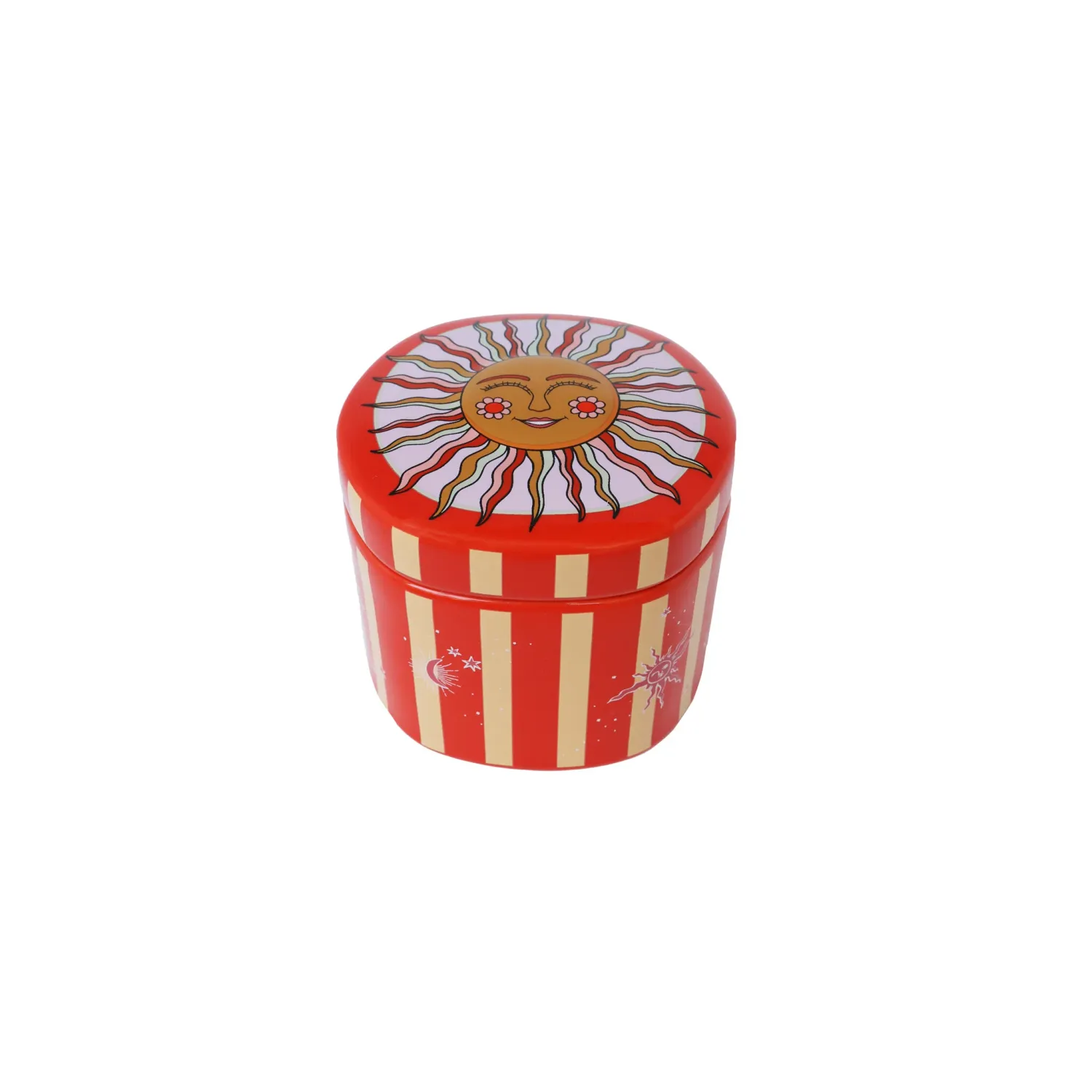 Jar With Stripes And Sun