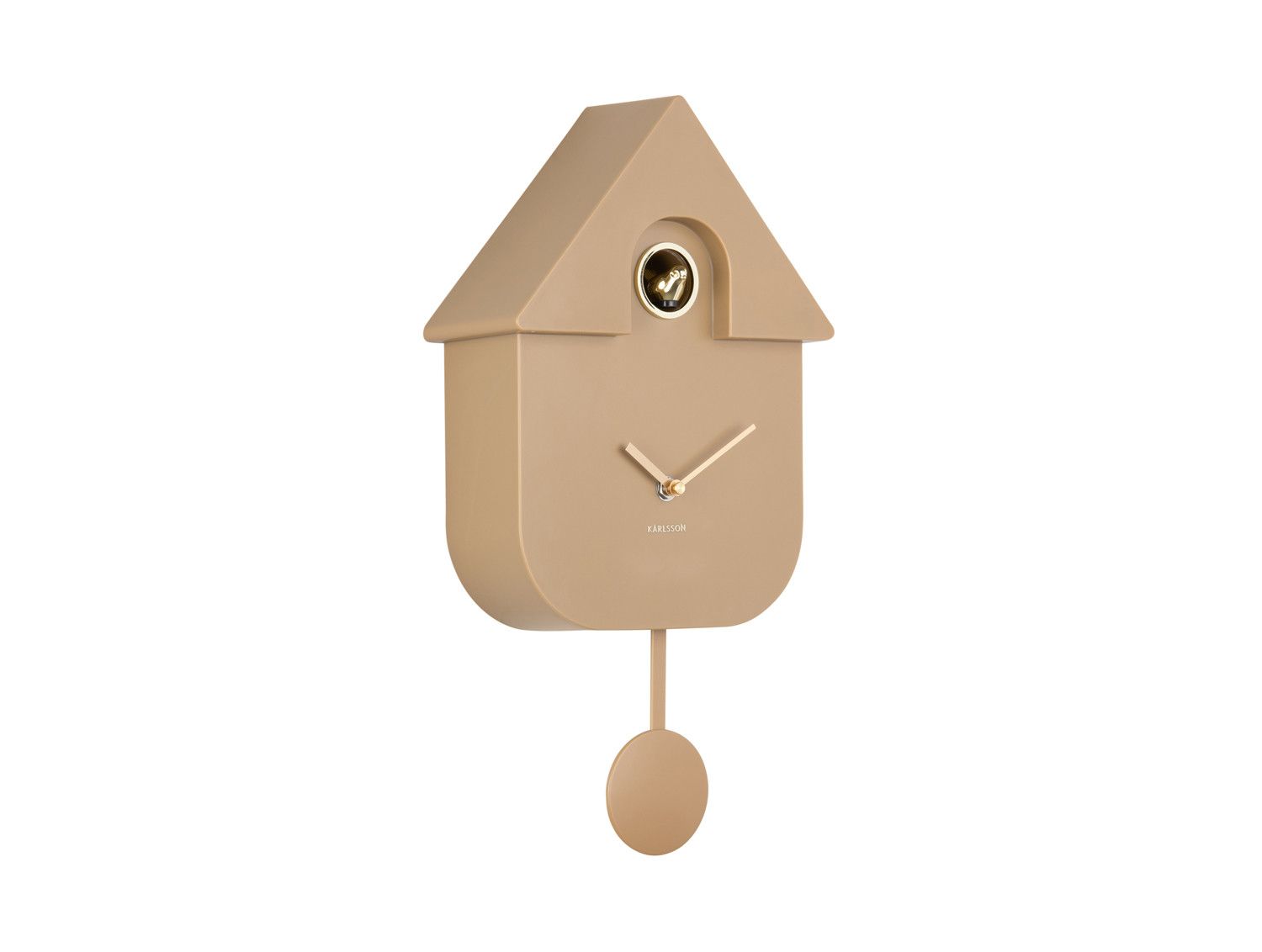 Wall Clock Modern Cuckoo Oro | Mocha Brown