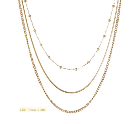 Long Triple Balls Necklace