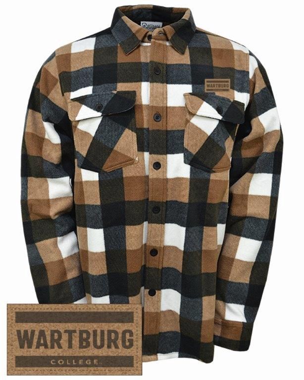 Camel Plaid Button Up