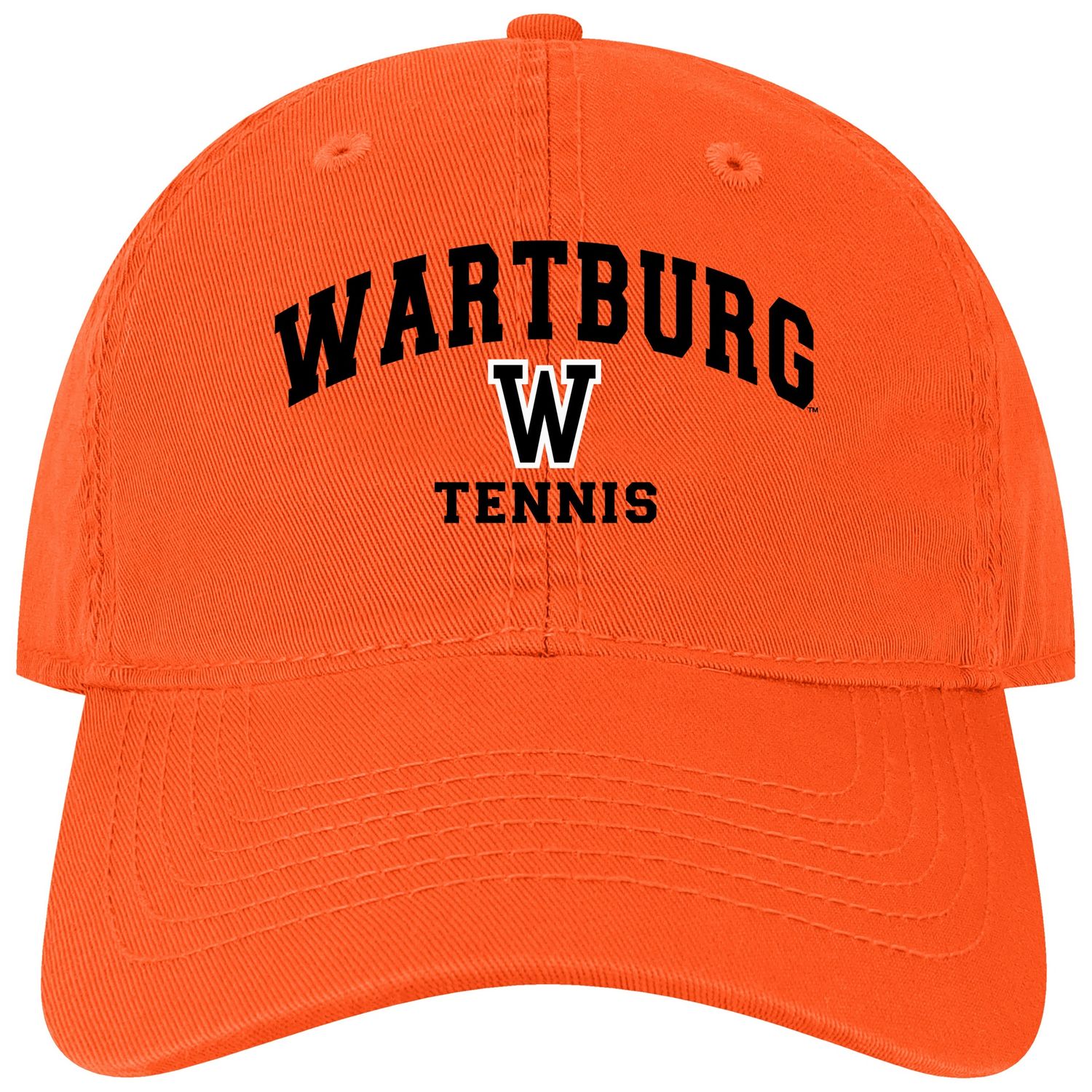 Orange twill tennis cap