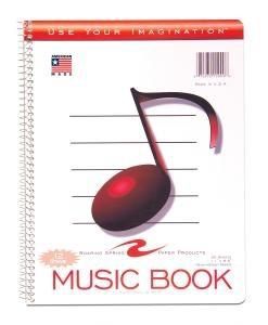 12 Stave Music Notebook
