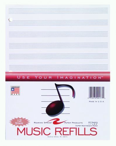 Music Filler Paper