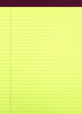 Legal Pad, Canary