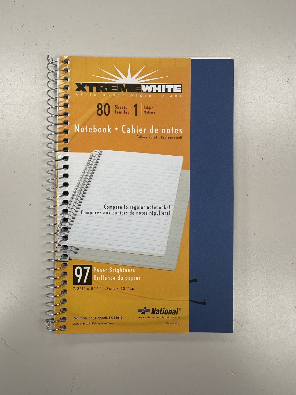 KOLOR KRAFT COVER NOTEBOOK, 7.75X5, 80 SHEETS