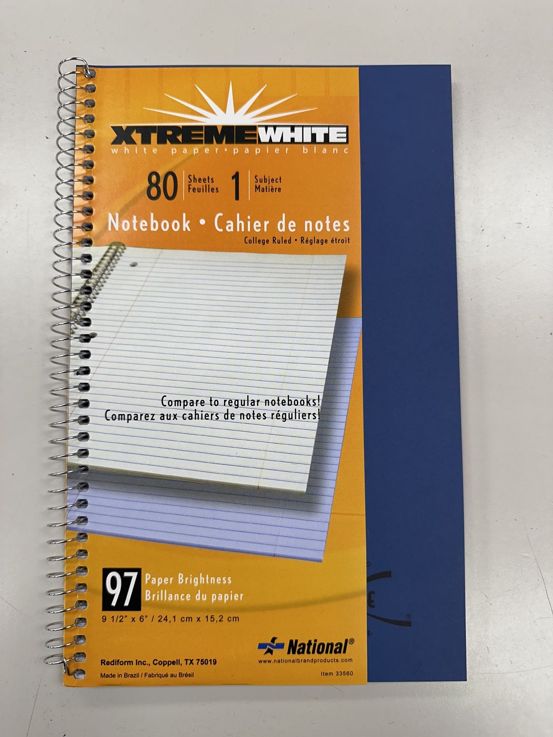 KOLOR KRAFT COVER NOTEBOOK, 9X6, 80 SHEETS