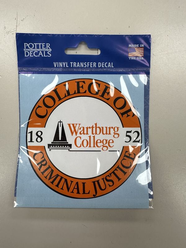VINYL TRANSFER DECAL - CRIMINAL JUSTICE