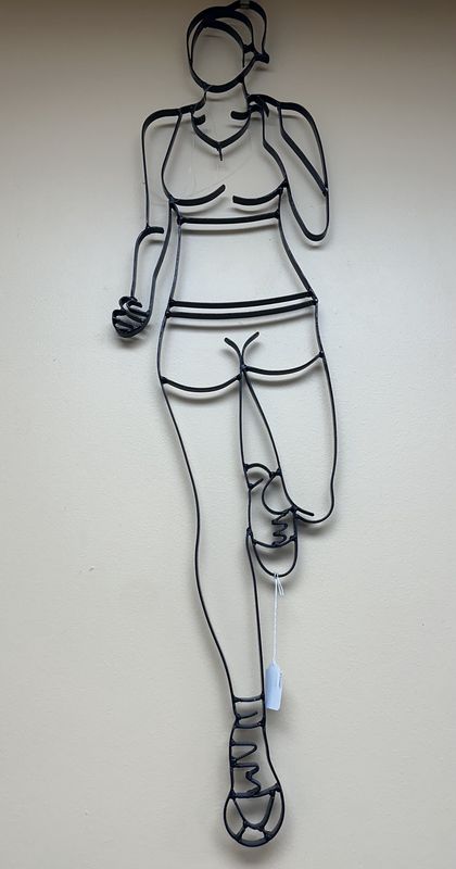IRON WALL ART, FEMALE RUNNER