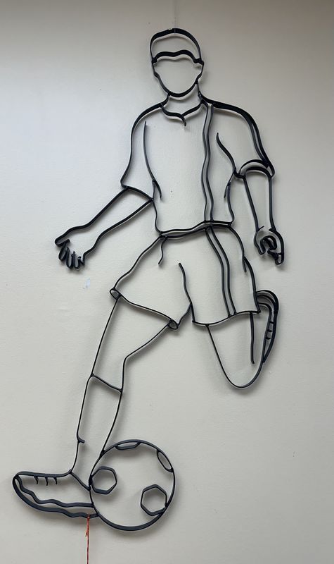 IRON WALL ART, MALE SOCCER