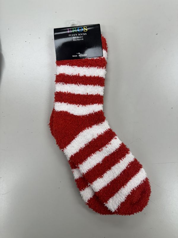 Fuzzy Christmas Socks