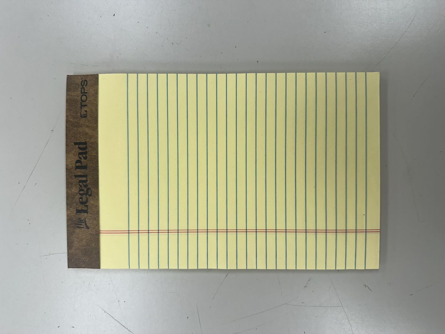 LEGAL PAD, 5X8, YELLOW