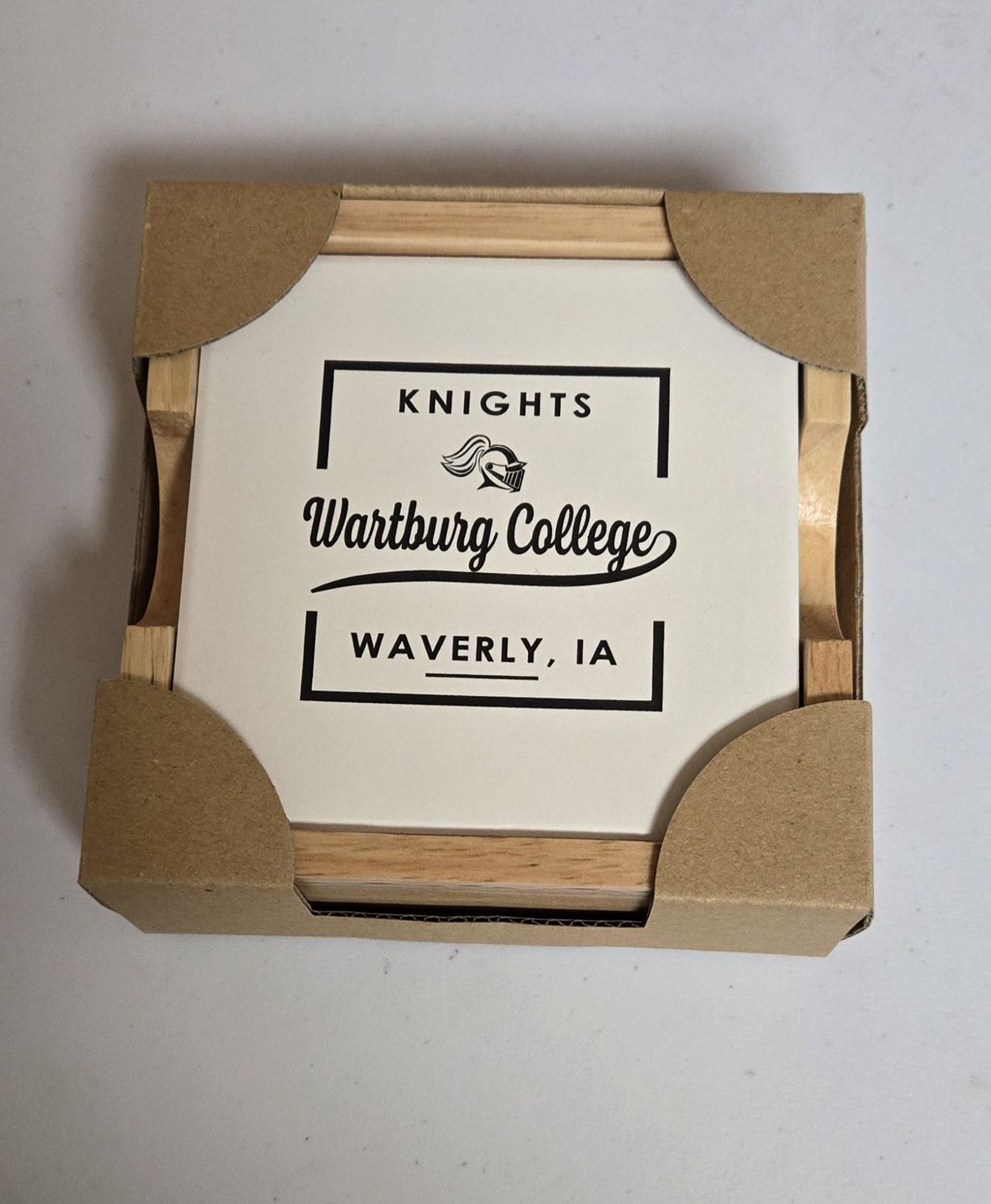 White coaster set