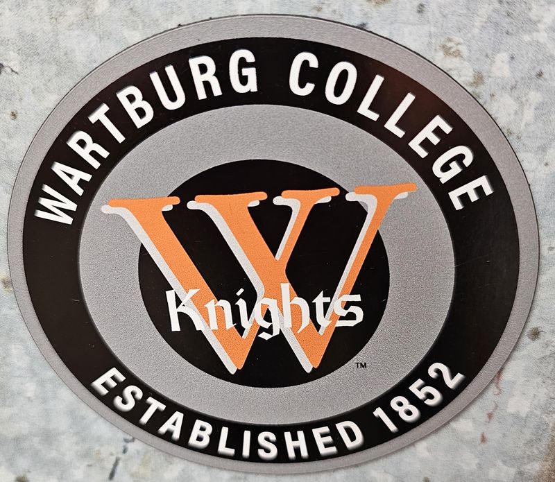 4 x 4 Wartburg Round Magnet, Color: BLACK/ GRAY, Size: 4x4