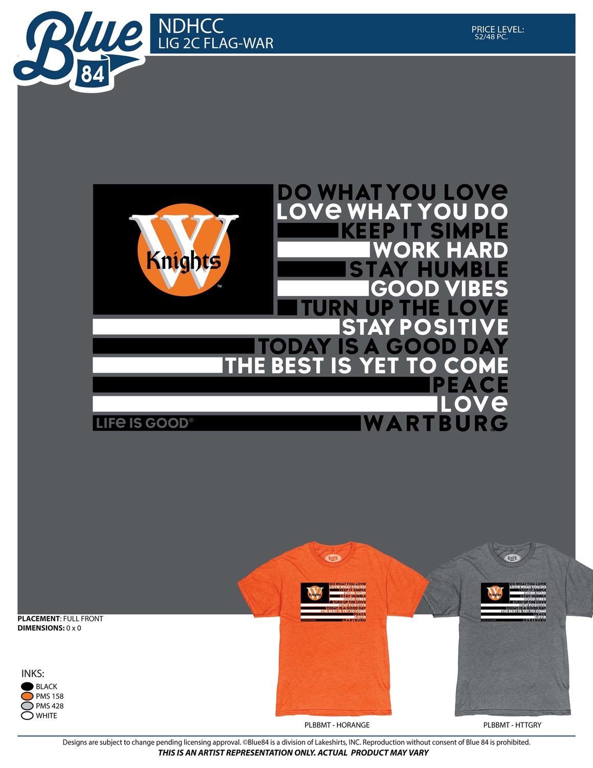 Life is Good Flag Tee