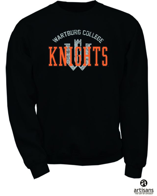 Artisan Black Crew - orange twill Knights